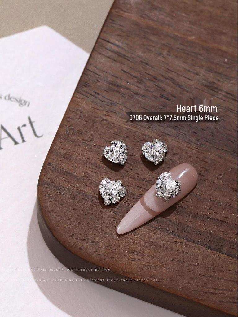 Zircon Rhinestone Nail Art – Blindingly Shiny, Handmade Long Right Angle Rhinestone Ball Pigeon Egg Decoration