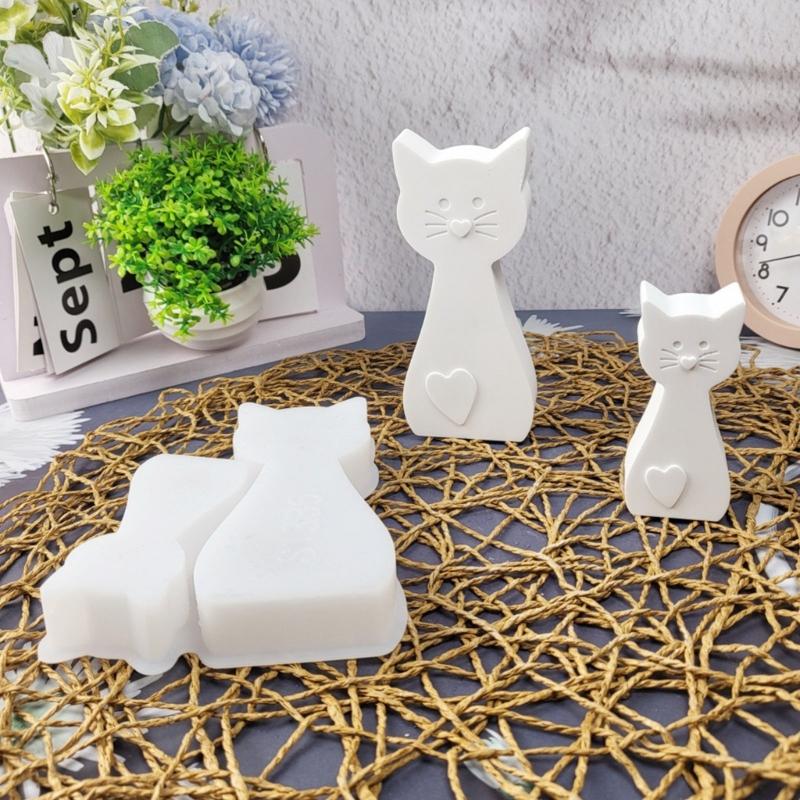 Silicone Moulds Cats Molds Handmade Epoxy Resin Molds Ornament Plasters Molds Animal Castings Molds Soap Molds