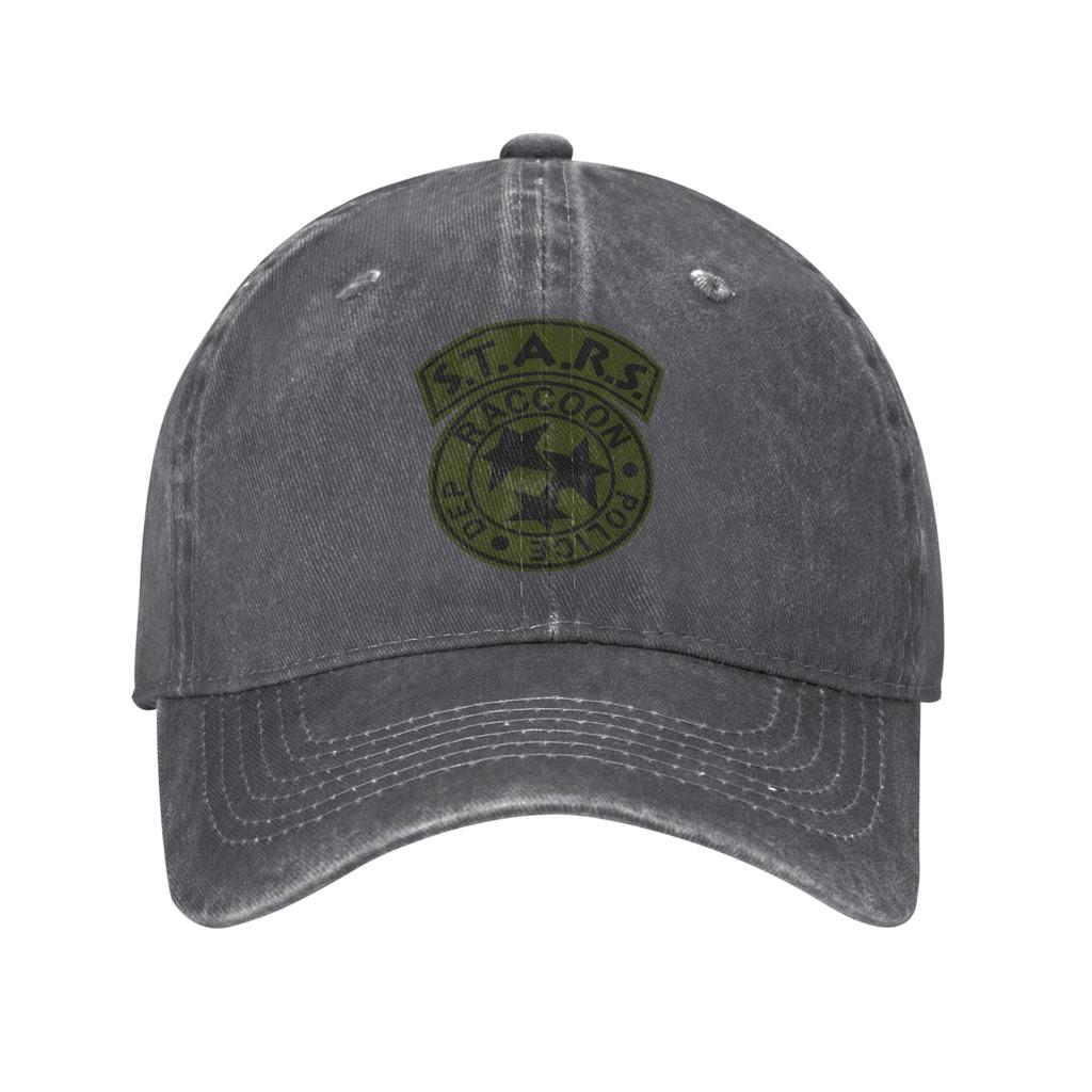 S.T.A.R.S. Raccoon Police Department Baseball Cap Classic Distressed Denim Headwear Unisex Activities Unstructured Soft Hats Cap