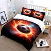 Fiery Soccer Ball Bedding Set Bedding set (1 duvet cover, 2 pillowcases, duvet not included)
