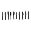10PCS Black Rotary Burr Set Compact Engraving Tool Multifunctional Grinding Head
