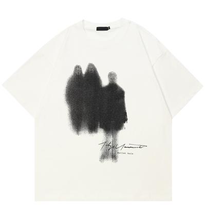 Koszulka Streetwear z graficznym nadrukiem Cienie Bawełniana koszulka Unisex Topy T-shirty Lato Krótki rękaw Koszulka