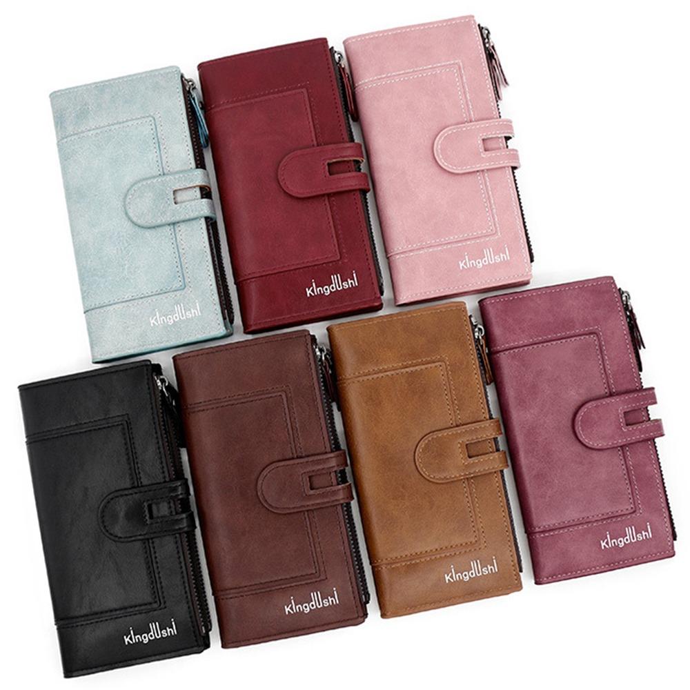 

Large Capacity Fashion Phone Bag Multi Card Female Zipper Wallet Durable Clutch Bag Women колір світло кави