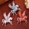 Beautiful Flying Horse Brooches For Women Men Enamel With Big Wings Elf Animal Party Office Brooch Pins Gifts