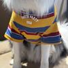 Comfortable Dog Stripes Vest Large Size Dog Short Sleeve Pet Summer T-Shirt  Beach Travel