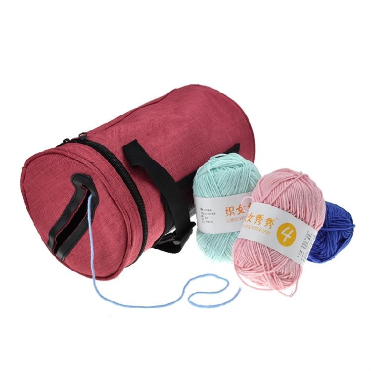 Knitting Organizers Travel Crochet Bag Yarn Bag with Portable Handle for Knitting Accessories Crochet Yarn Hook
