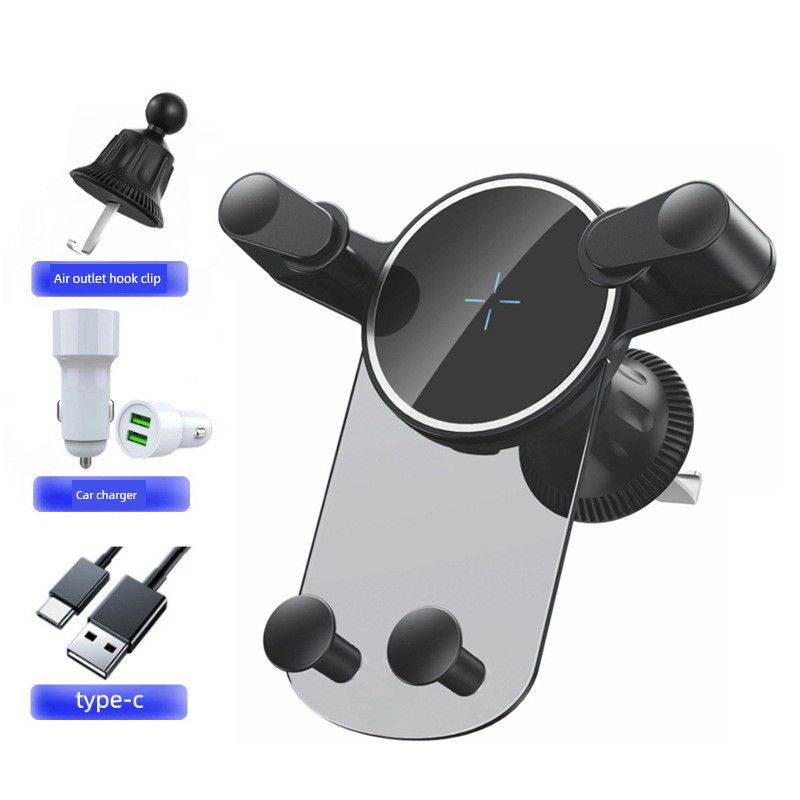 New 15W Car Mobile Phone Holder with Wireless Charging, Car-Mounted Wireless Charging Holder