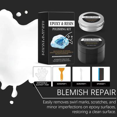 Repair Epoxy Polishing Kit For Resin Luster Restoration Cream Epoxy Scratch Polishing Compound For Beginners Art Projects