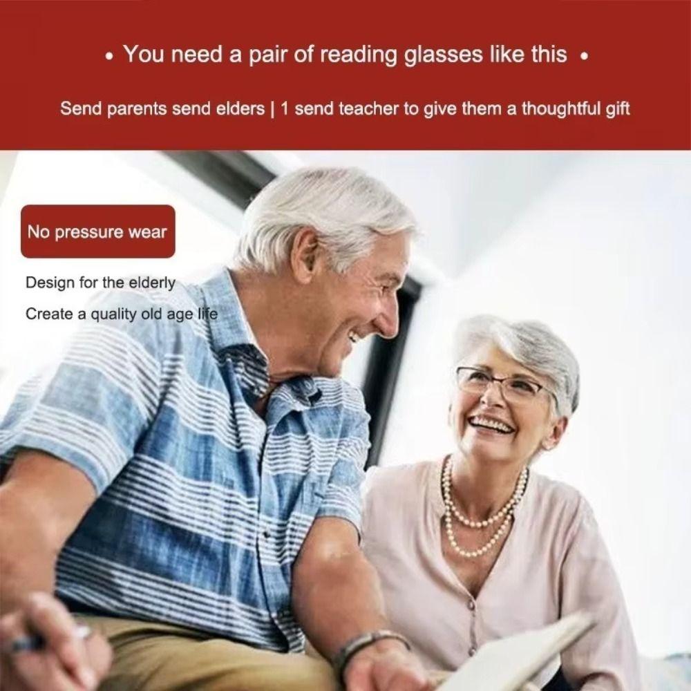 Ultralight Men's Reading Glasses Square Frame Anti-blue Light Glasses  Eye Protection