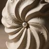 Piccolo Vaso in Ceramica a Forma di Conchiglia di Nautilus, Minimalista Vaso da Tavolo a Spirale per Scrivania d'Ufficio, Unico Ornamento da Tavolo Boho, Decorazione Estetica per la Stanza