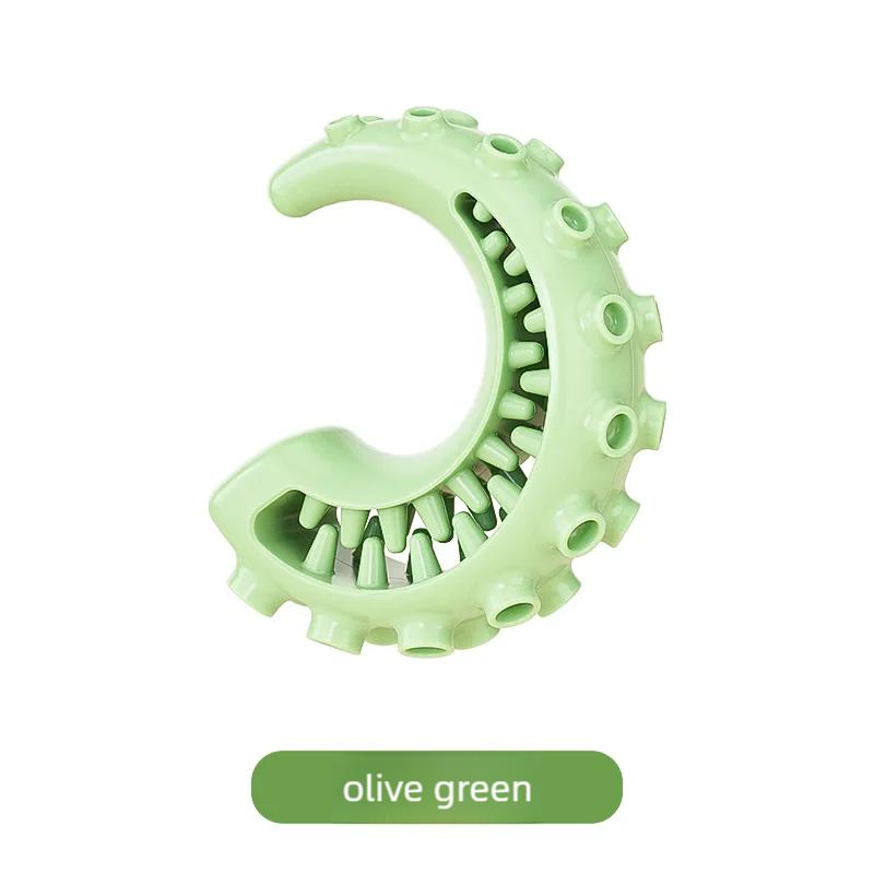 

Bite-Resistant Dog Chew Toys for Small Medium Dogs Pet Teeth Cleaning Supplies Fun Chewable Teeth Care Playtime Pet Supplies зелёный