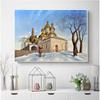 Diamond Painting Schneeschloss 5D DIY Diamantstickerei Diener Bilder von Strasssteinen Mosaik Kreuzstich Handarbeit