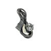 European 3-Pin Cloverleaf Plug Power Cord for Computers and Monitors