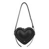 Borsa a tracolla a forma di cuore 3D, Portamonete chic, dolce e cool a spalla singola, Borsa a mano geometrica di tendenza da donna