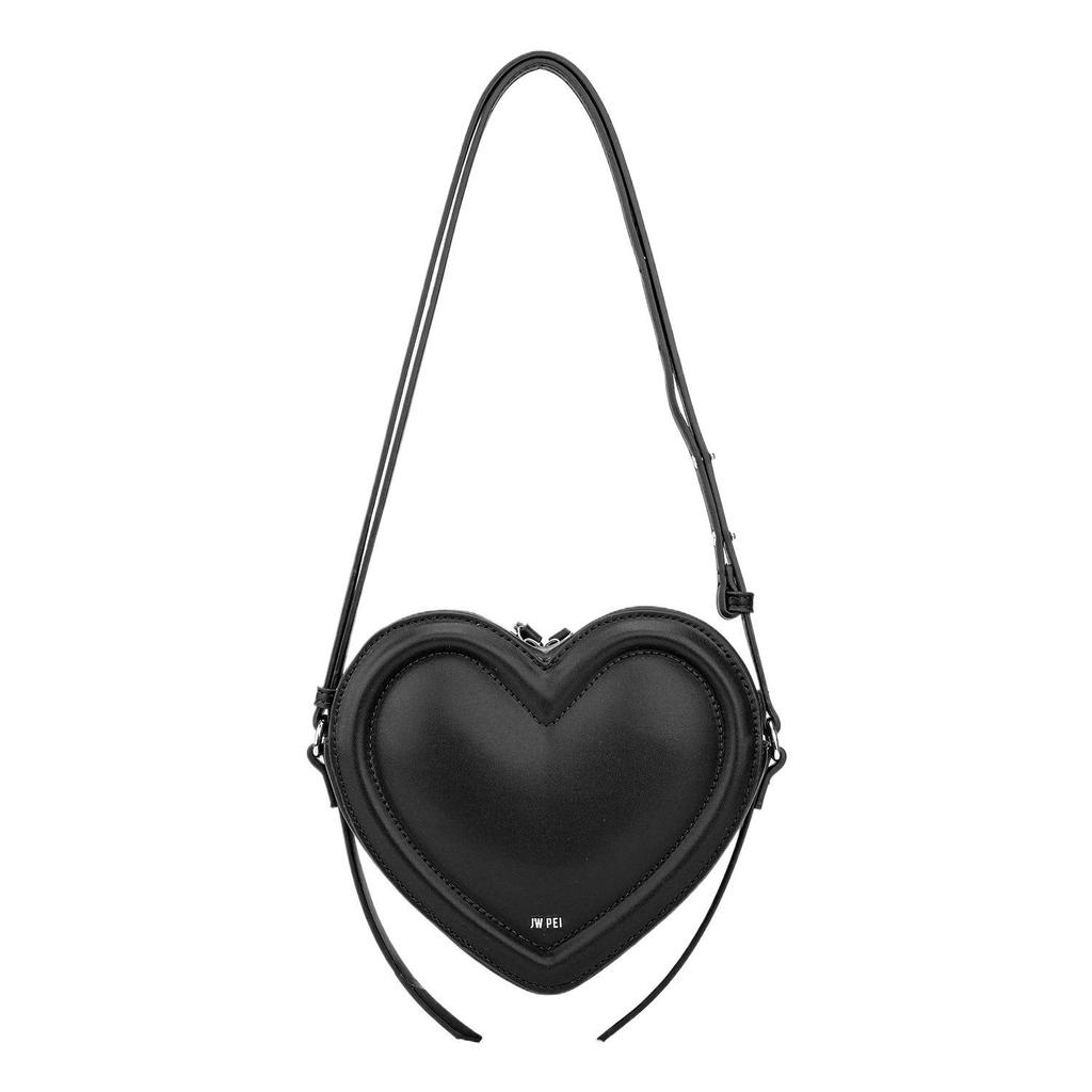 Borsa a tracolla a forma di cuore 3D, Portamonete chic, dolce e cool a spalla singola, Borsa a mano geometrica di tendenza da donna