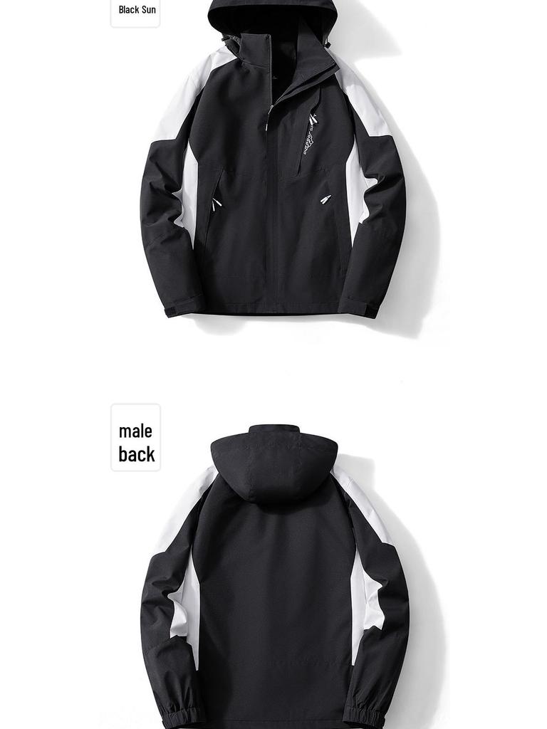 Unisex Wasserdichter Windbreaker für den Herbst, Sportjacke für Outdoor- und Bergsteigeraktivitäten