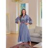 New Arrival Breathable Embroidered Maxi Dress, Casual Loose Luxury Long Dress, Wholesale