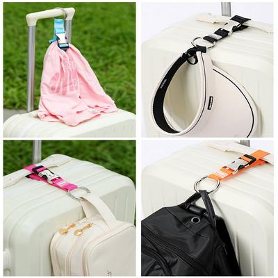 1Pcs Luggage Straps For Suitcases Metal Spring Clip Nylon Adjustable Suitcases Belts Luggage Belt For Carry On Bags Hook Strap