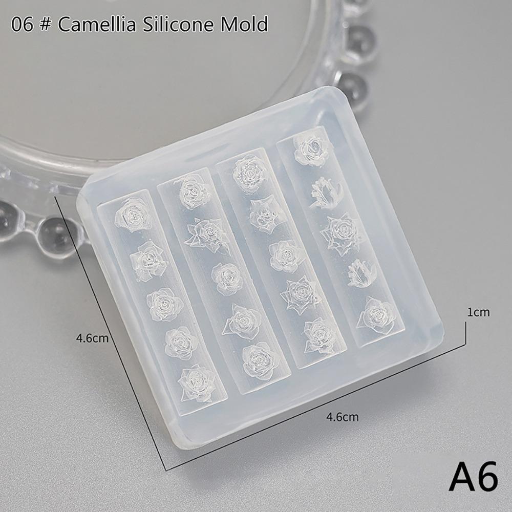 1Pcs Stamping Plate Nail Silicone Mold 3D Nail Art Decoration New Manicure Mold