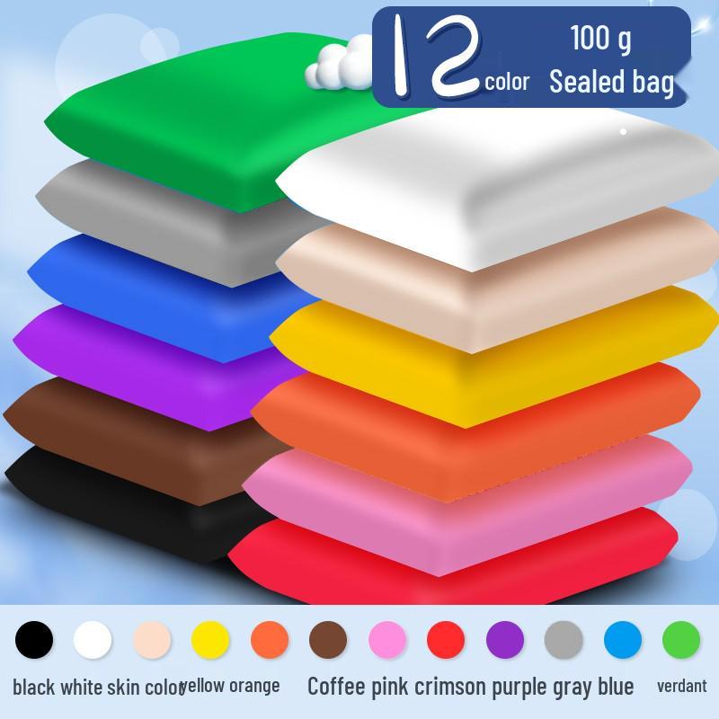 Buy 1 Get 1: 600g 24-Color Light Clay DIY Set for Students
