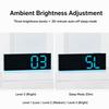 Temperature Bedside Alarm Clock with Calendar LED Night Light Clock New LED Digital Clock  Bedroom