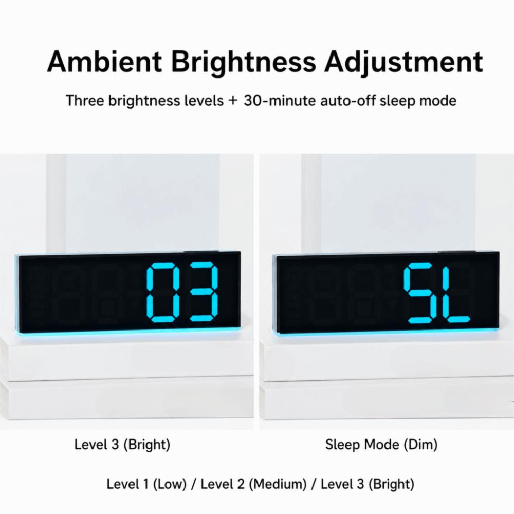 Temperature Bedside Alarm Clock with Calendar LED Night Light Clock New LED Digital Clock Bedroom