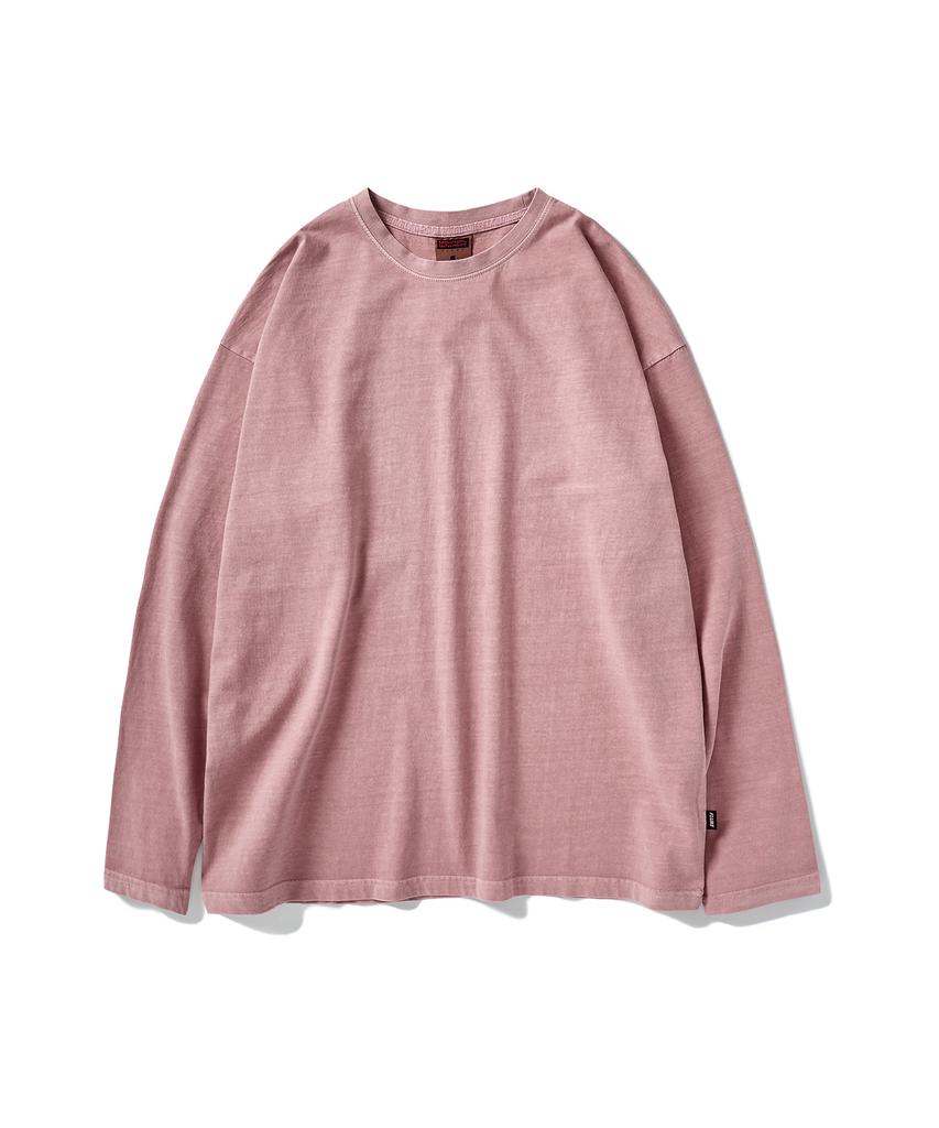 Peullukeu Pigment Long Sleeve T-Shirt Indie Pink Flt701