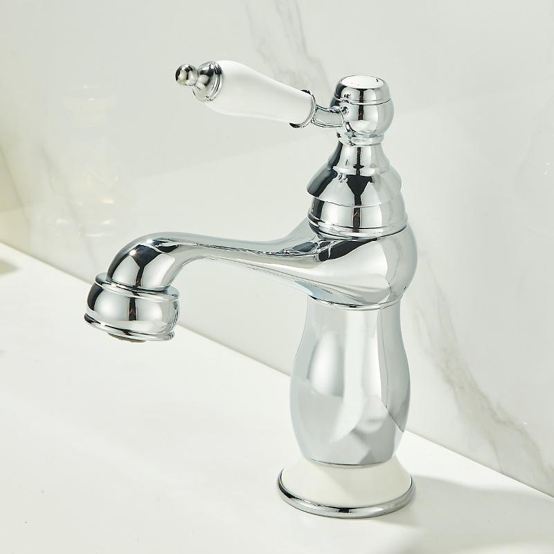 Antique Basin Faucet Gold Torneiras Bathroom Faucet Sink Faucet Single Handle Hole Faucet Basin Taps Hot Cold Mixer Tap Crane