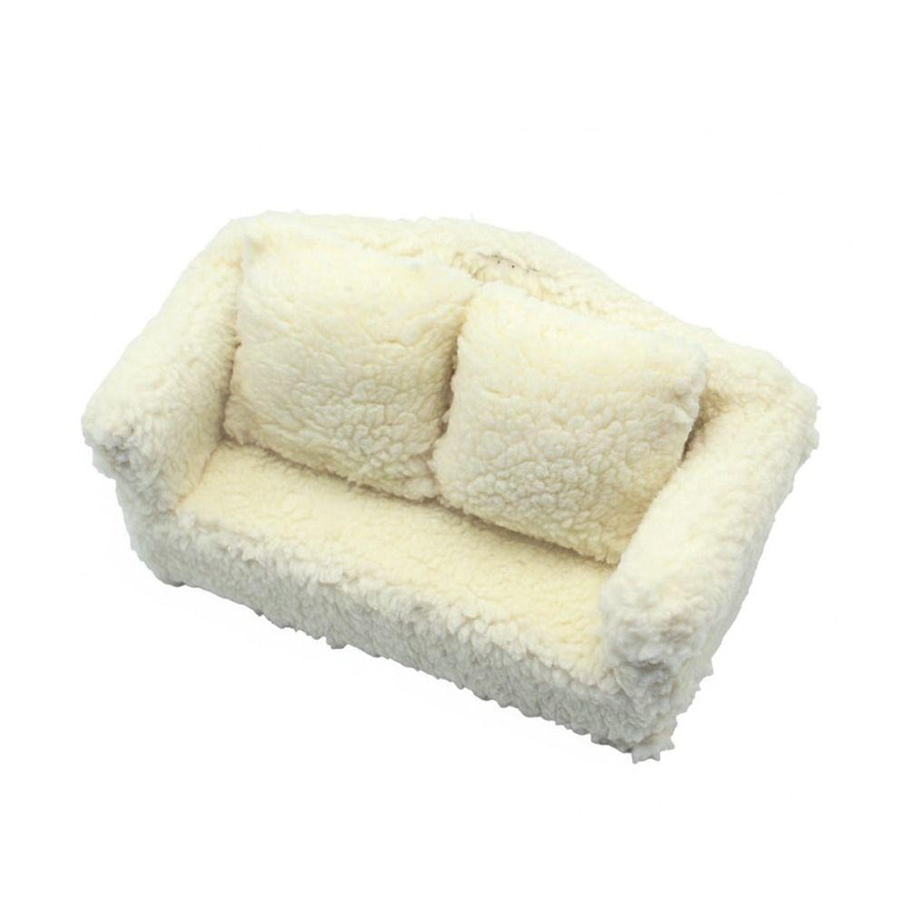 1:12  1:6 Dollhouse Sofa Plush Doll House Furniture Model  Doll House Accessories