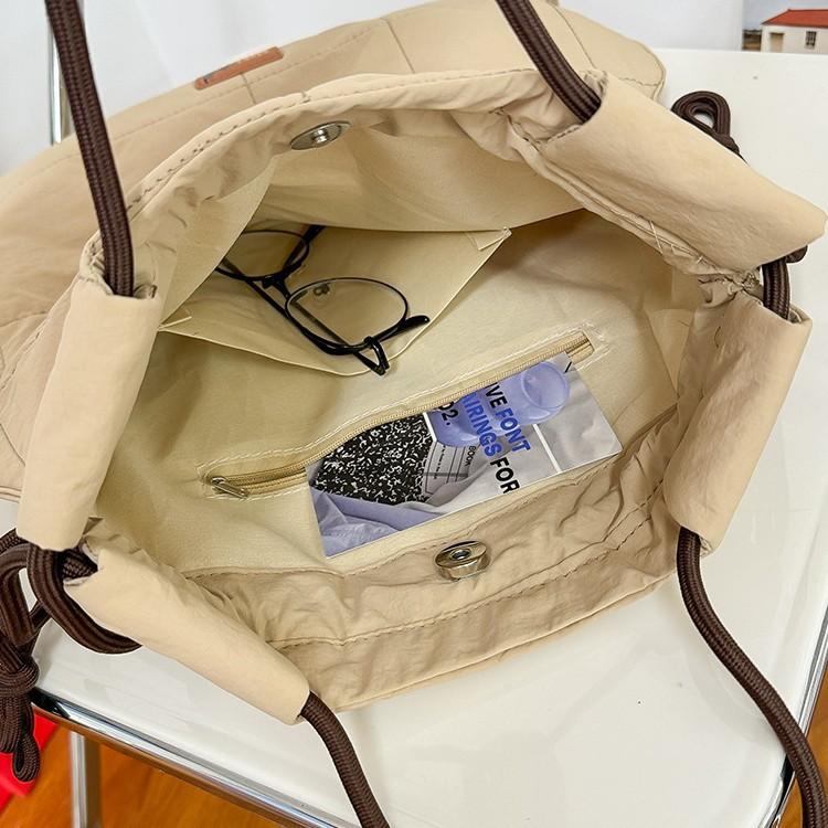 Autumn and Winter Lightweight Soft Cotton-filled Comfortable Casual Versatile Drawstring Backpack Xue Zhiqian Versatile Cute Bag