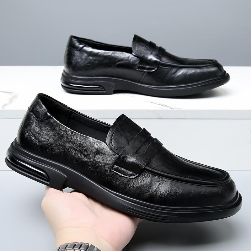 Fashion Slip-on Business Shoe Wedding Footwear Man Breathable Drive Flat Luxury Brand Men's Loafer Shoes High Quality Leather Shoes