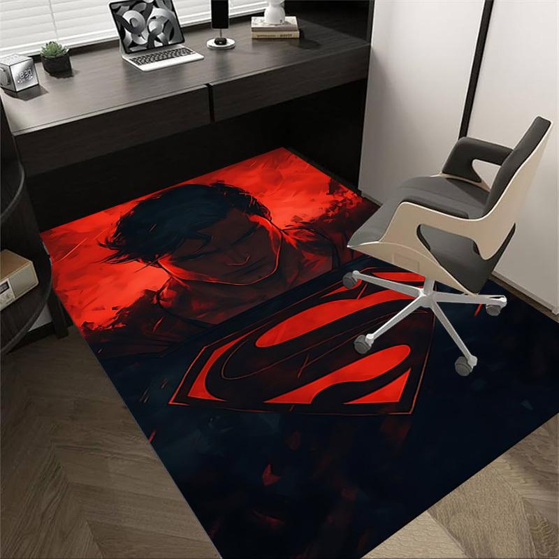 

1 шт. Супермен, Ковер с символом, для декора дома и офиса, Ковер под офисное кресло, Праздничный подарок, Ковер для конференц-залаL1057 60cm by 90cm