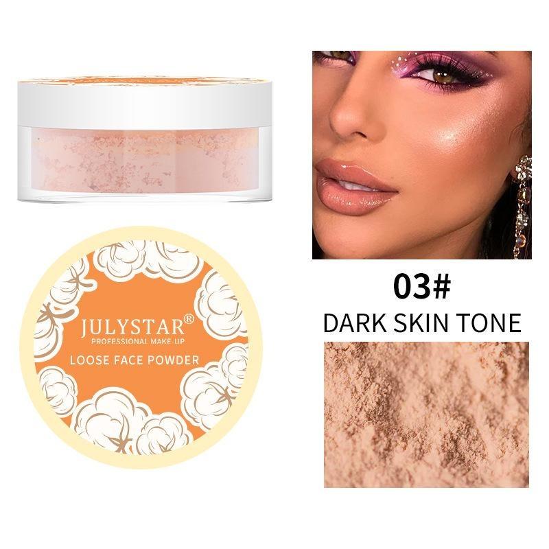 Concealer Loose Powder Light Nude Matte Powder Waterproof Sweatproof Non-removal Makeup Setting Powder