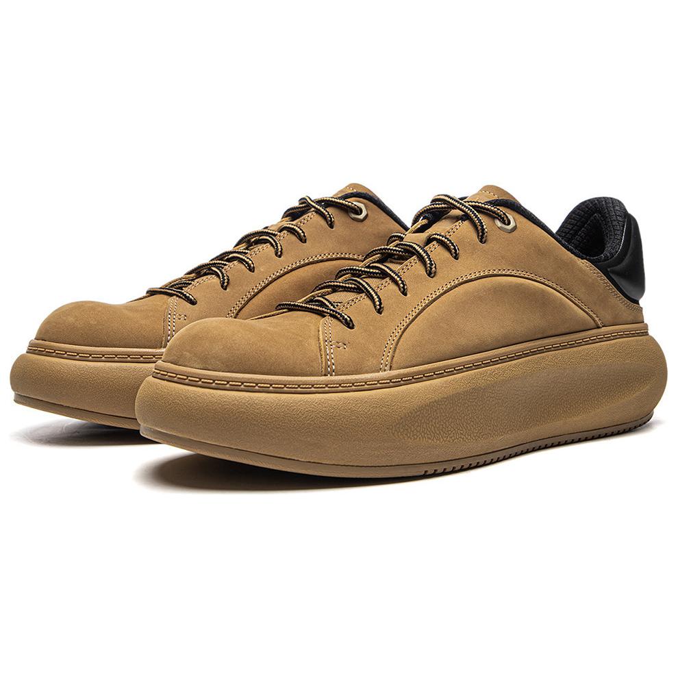 New LiNing Anti Slip Wear Resistant Low Top Casual Shoes Men's Yellow Black AZGU145-5
