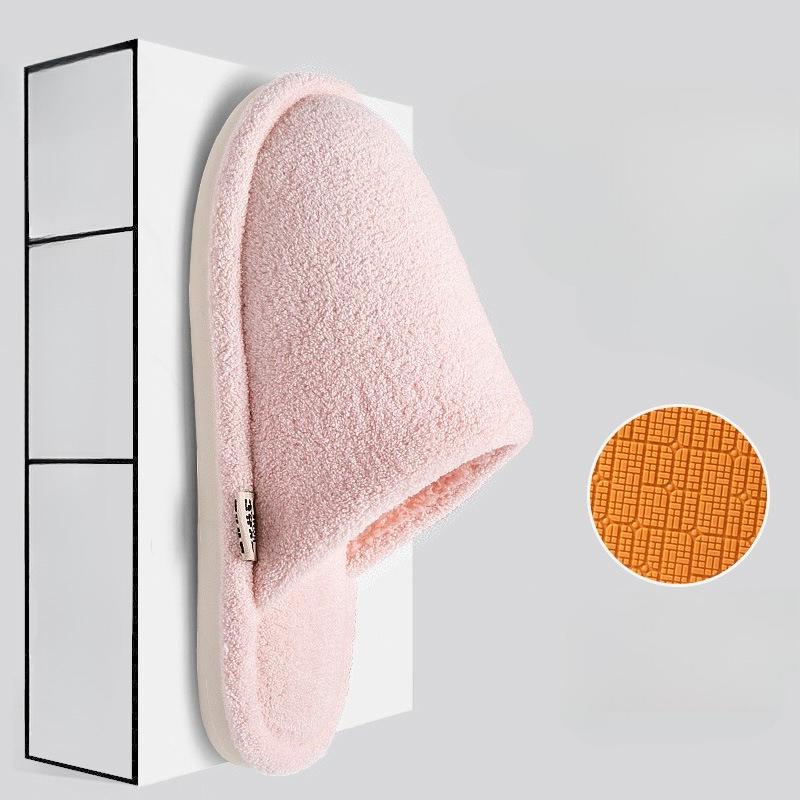 Stille bomullssko, tykksålede sklisikre tøfler for kvinners innendørs hjemmebruk