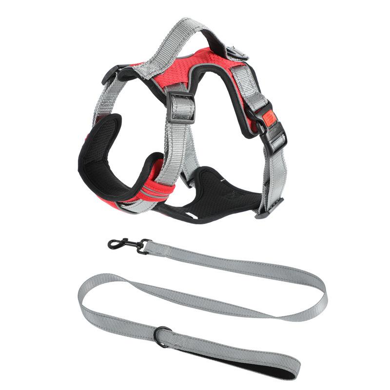 Dog leash vest type dog strap pet chest strap dog leash medium and large dog explosion-proof walking dog leash