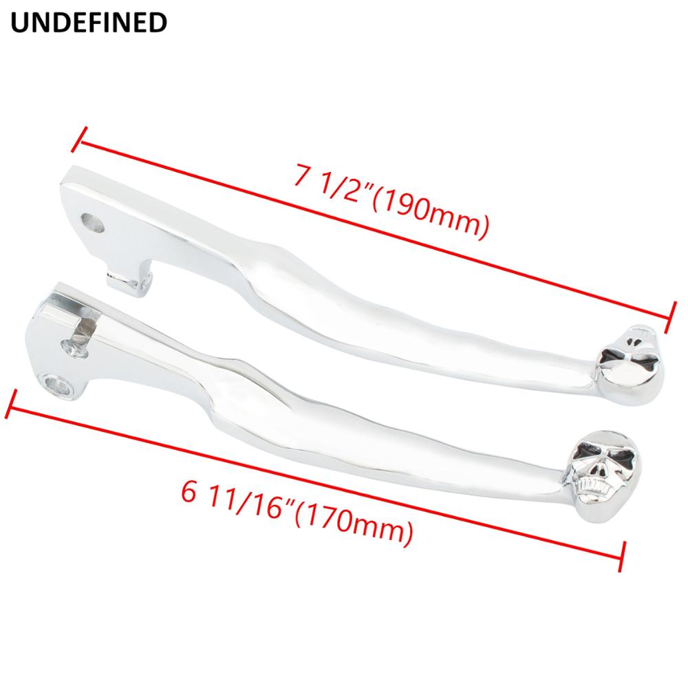Chrome Skull Motorcycle Brake Clutch Lever Shifter Lever for Yamaha XV Virago 250 535 700 750 1000 1100 1985-1999 1998 1997