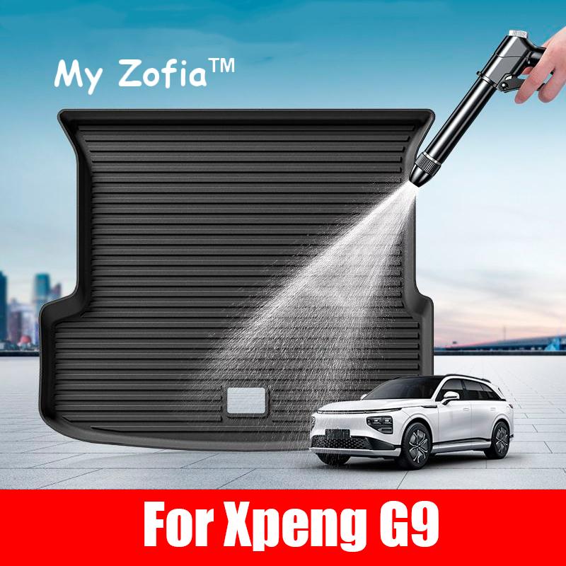 For Xpeng XiaoPeng G9 2022 2023 2024 2025 Car Rear Trunk Cargo TPE Trunk Mat Floor Tray Rear Seat Backrest Pad Auto Accessories