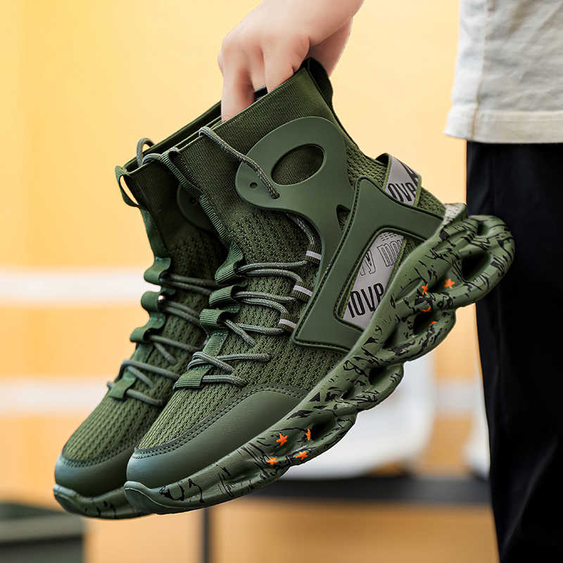 Thick-heeled Increases Height Men's Fashion Sneakers Flats -colored Shoes Red Tennis Man Sports Sheos Snearkers Fashionable