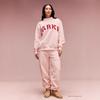 Women's Mock Neck Long Sleeve Loose Fit Streetwear Sweatshirt Letter Embroidery Pullover Top