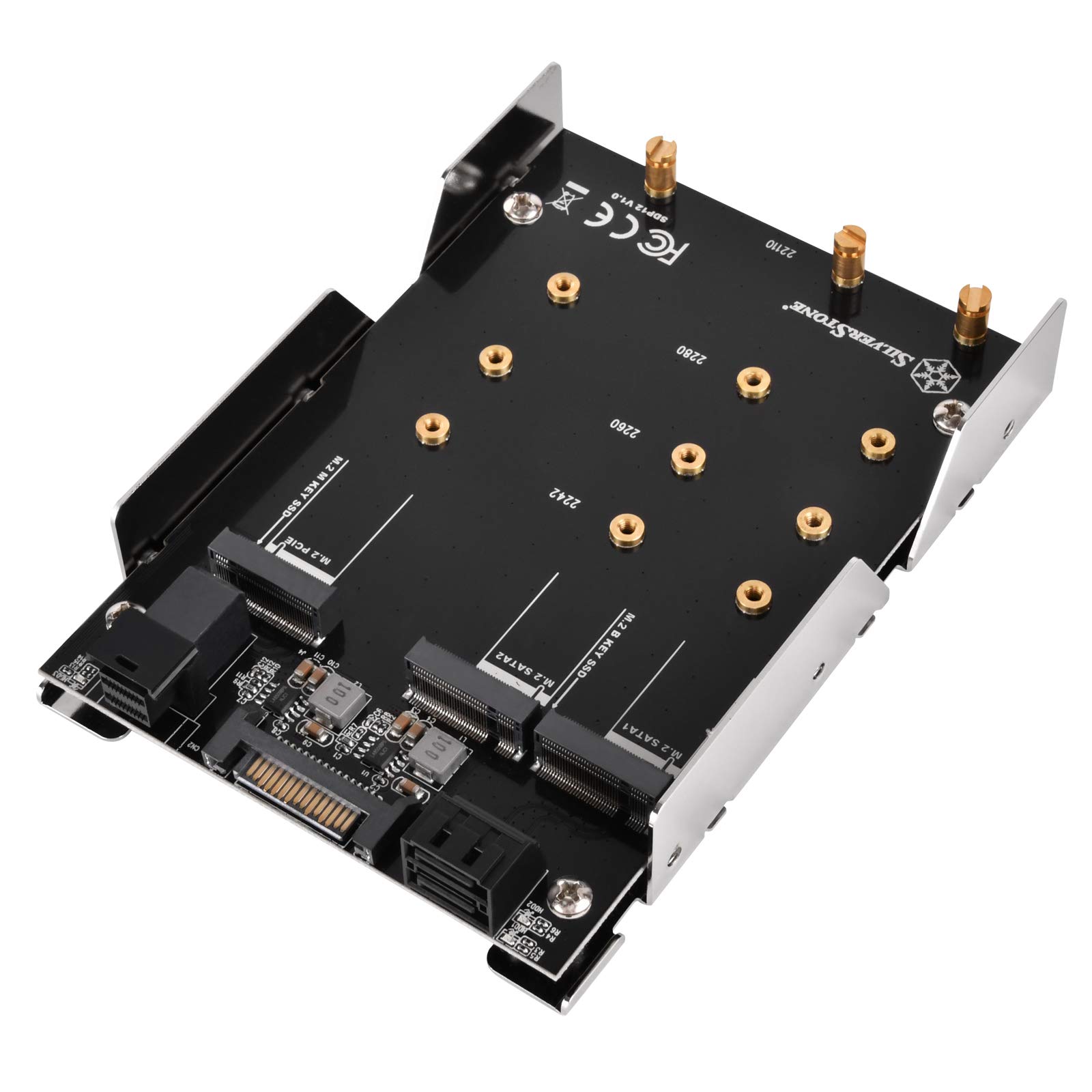 

SilverStone inch HDD to 3 SSD conversion adapter 3.5 M.2 SST-SDP12