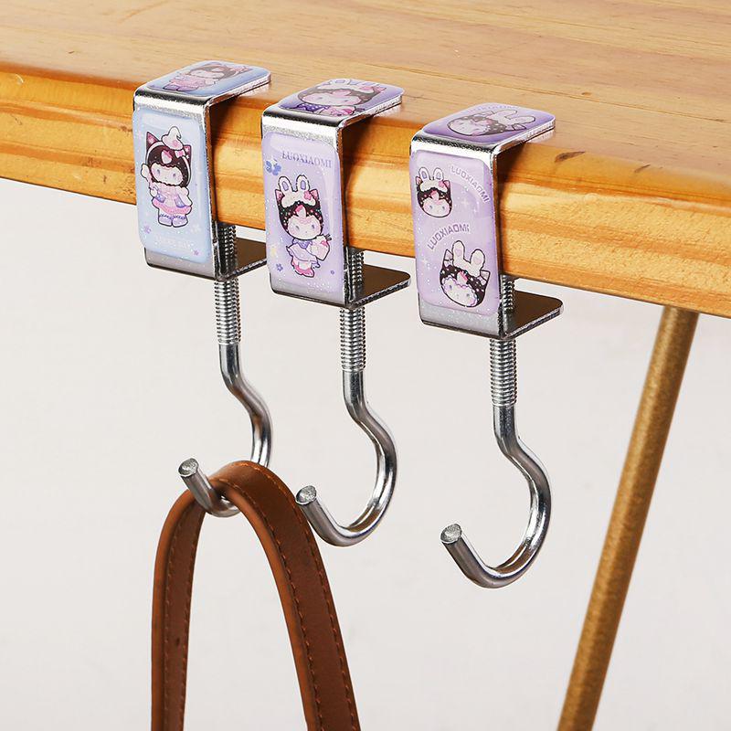 Portable Rotatable Schoolbag Hook for Desks