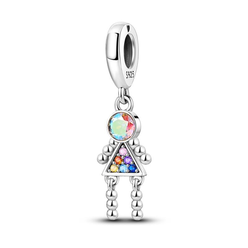 Colorful Zirconium Charm Bead Charms Bead Copper Dragon Butterfly Dangle Accessories Bracelets Necklaces Do It Yourself Jewellery Marking