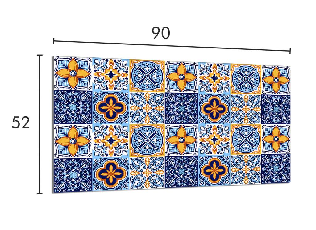 Glas-Herdplattenschutz 90x52 Mosaik