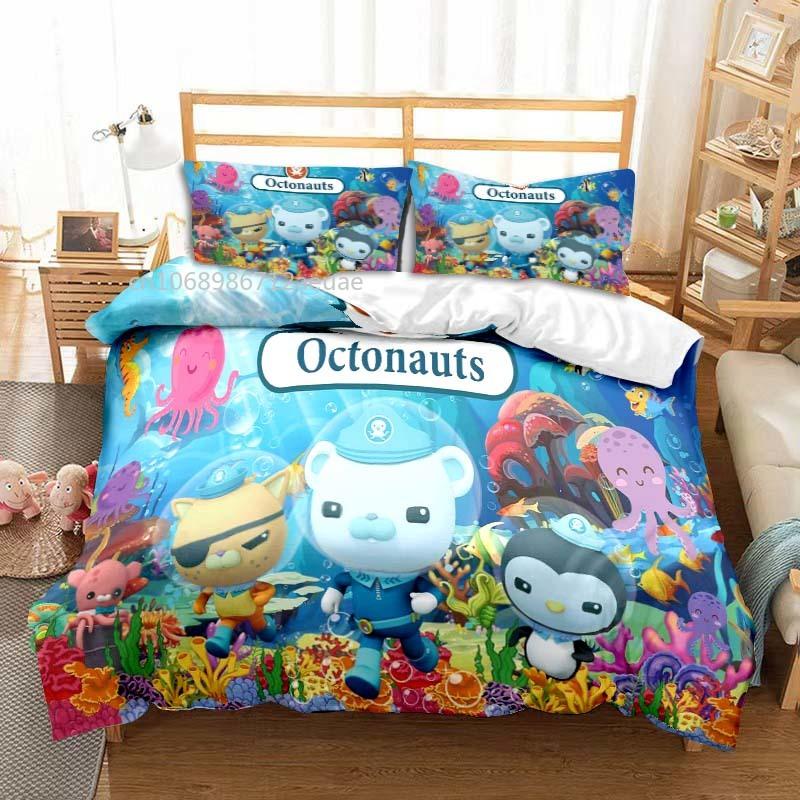 Comforter The Octonauts Cartoon All Season Twin Bedding Set 3 Piece Comforter Set Bed Double King Comforter
