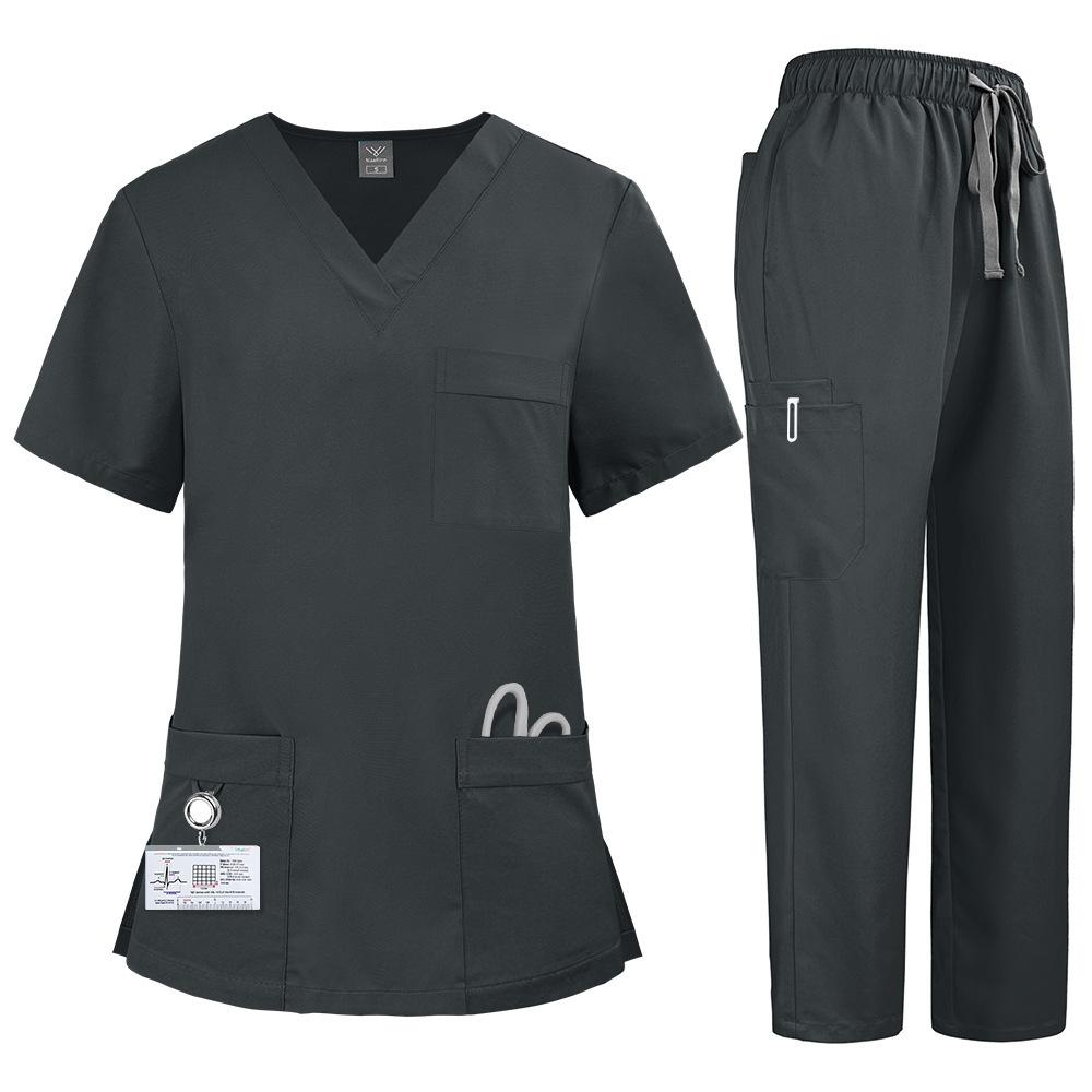 Unisex Medical Uniforms Men Women Nursing Clothes Beauty Costume Nurse Scrubs Sets Doctor Dentist Workwear Clinical Tops Pants
