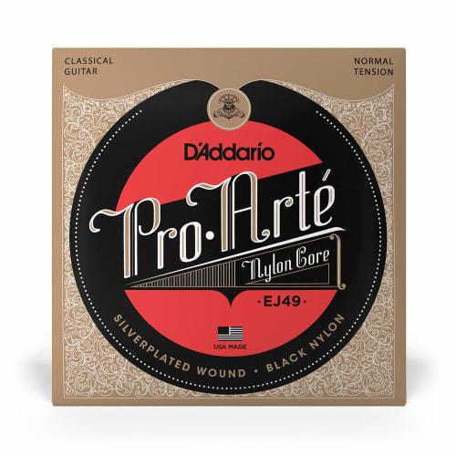 D'Addario ProArte Classical Guitar Strings, Silver/Black, Normal, EJ49