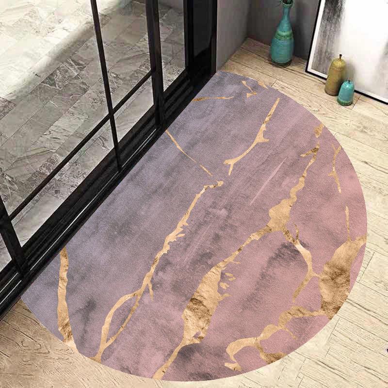 Semi Circular Floor Mat Entrance Door Mat Nordic Minimalist Entrance Carpet Bathroom Anti Slip Mat