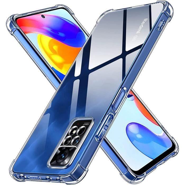 Coque pour Redmi Note 11 Pro - E.F.CONNECTION - Silicone - 4 Coins Renforcés - Ultra Slim Transparent
