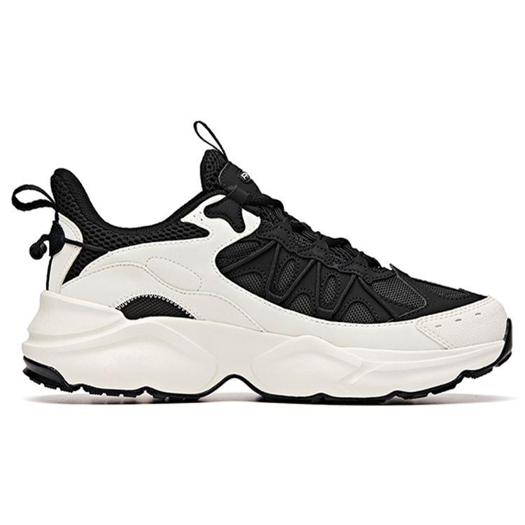 Anta Fashion Low-Top Training Shoes Women Sneakers Black White 122037766R-3